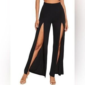 Forever 21 Wide Leg Split Hem Palazzo Pants